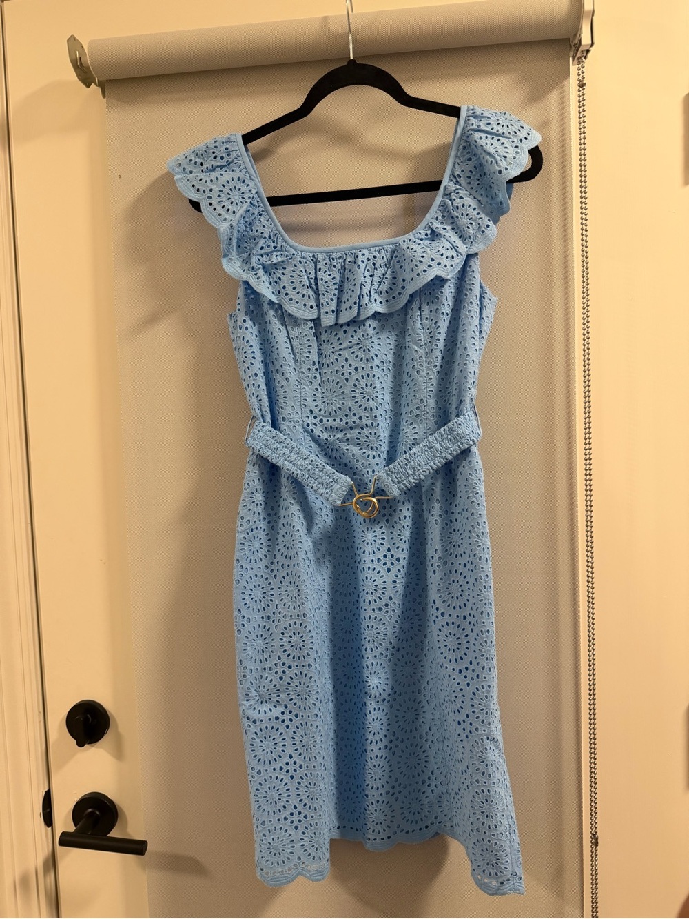 Lilly Pulitzer Ryann eyelet shift dress frenchie Blue